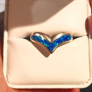 Sterling Silver ring size 8.